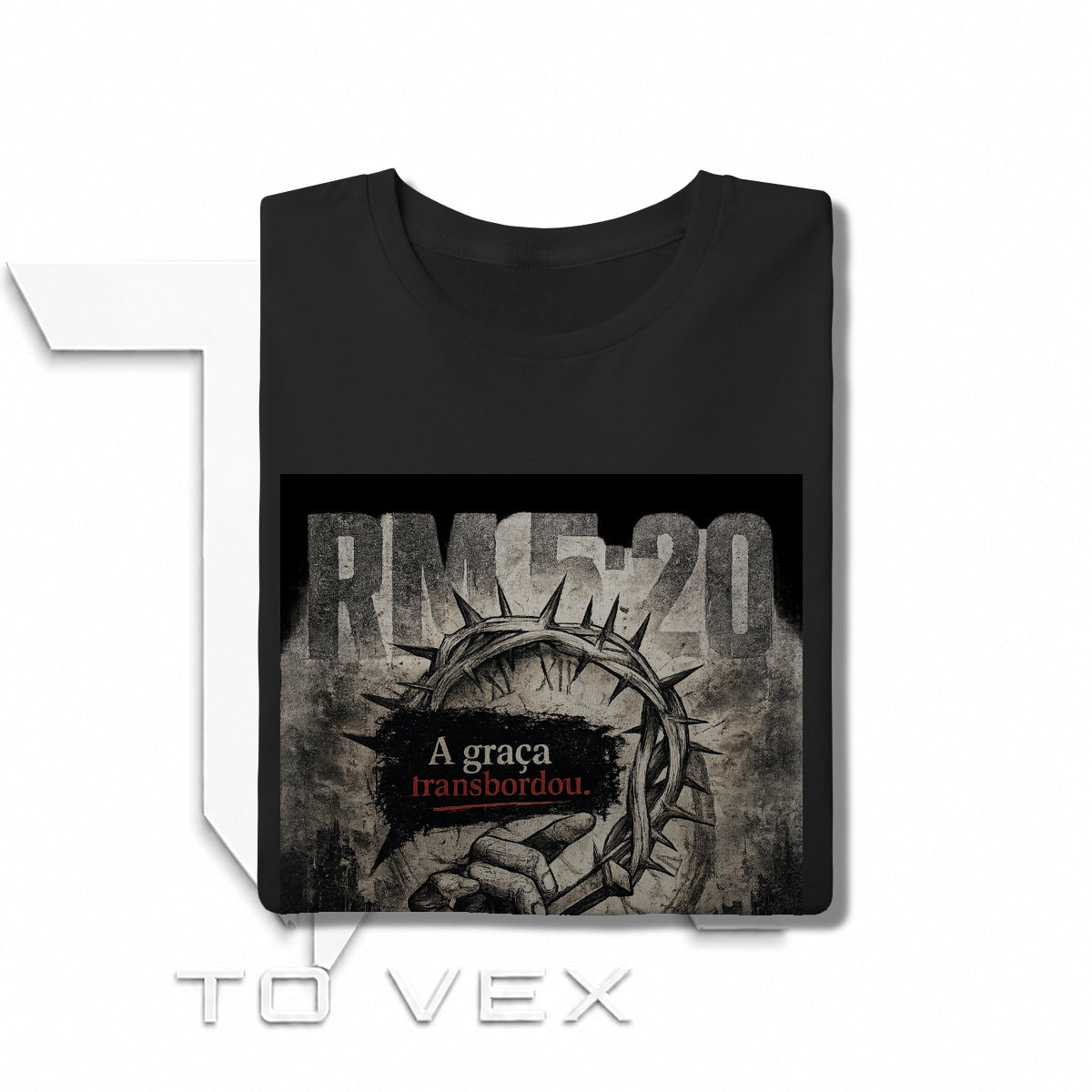Vestir a camisa To Vex com Romanos 5:20