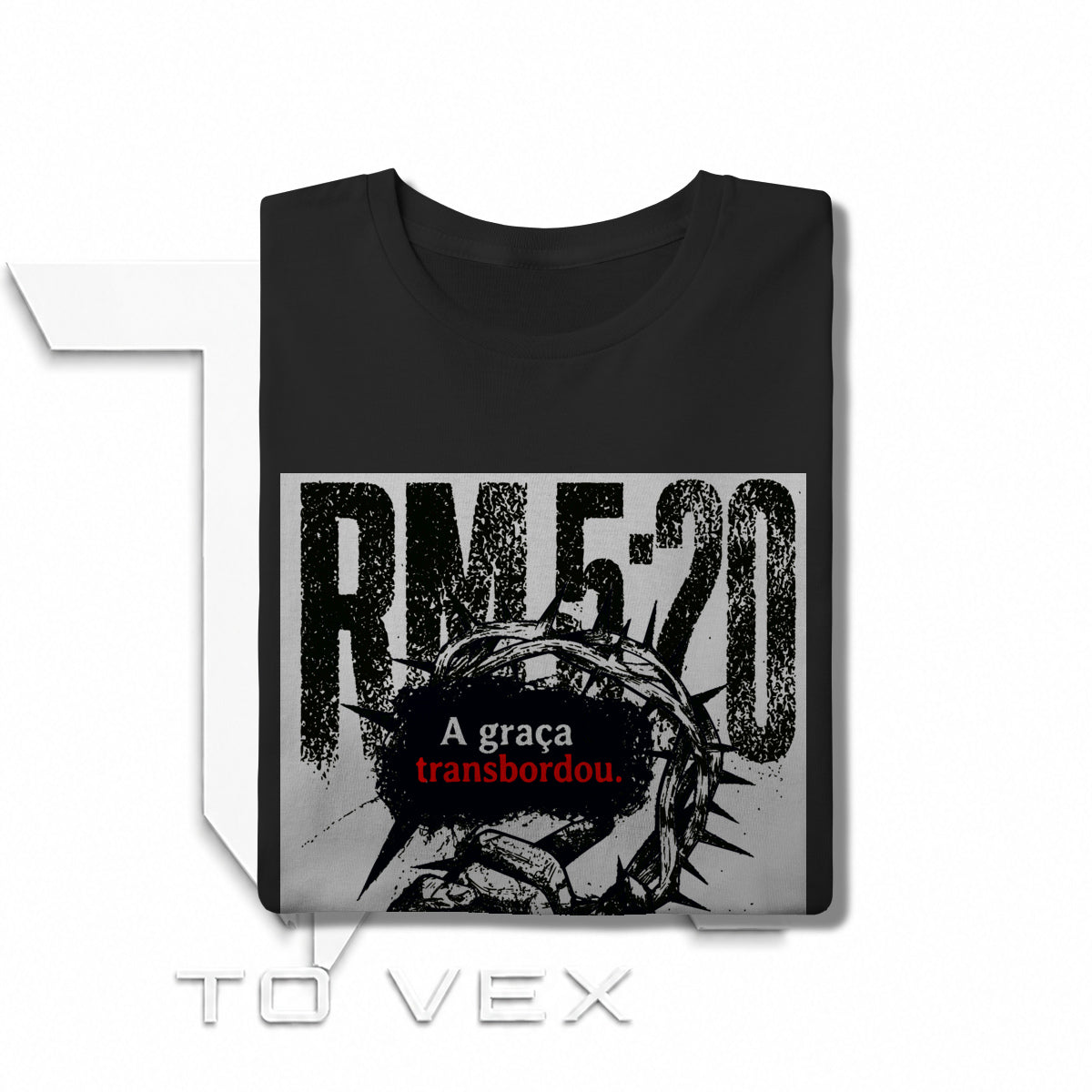 Vestir a camisa To Vex com Romanos 5:20
