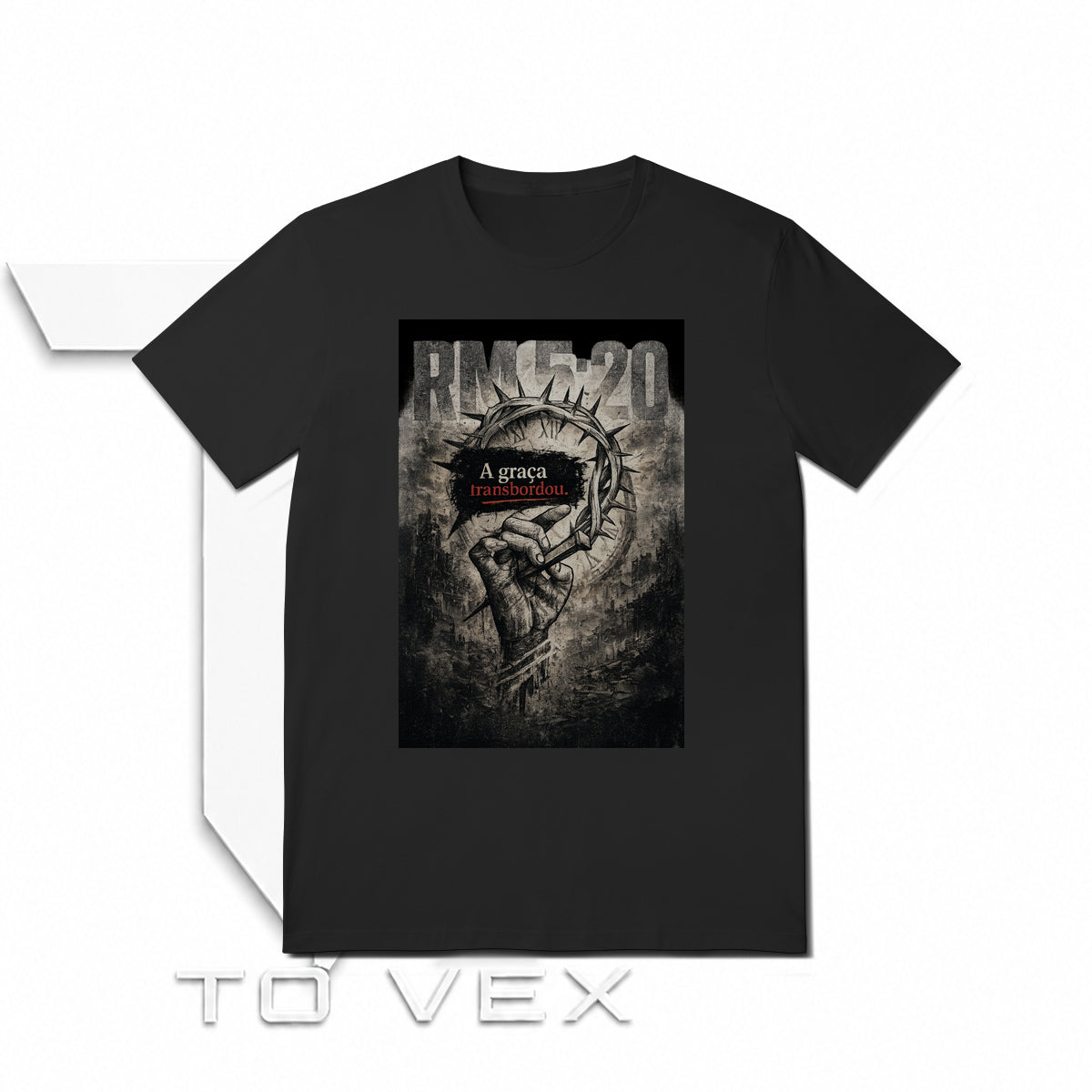 Vestir a camisa To Vex com Romanos 5:20